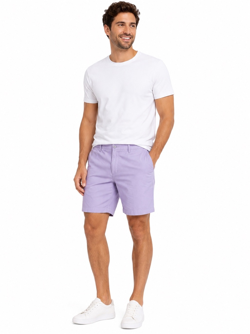 NWT Tommy Bahama Paradise Chino 10” Shorts Spanish Lavender Size 40 Stretch